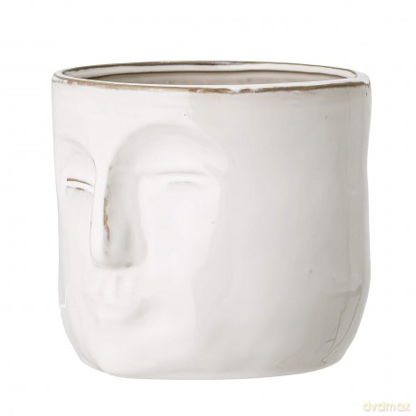 Bloomingville - Face Flowerpot - White (82048963)