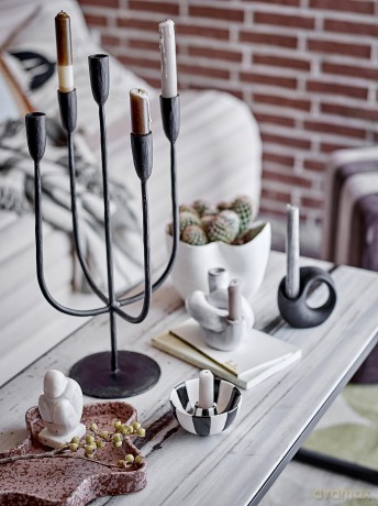 Bloomingville - Izma Candle Holder, Black, Metal (82066242)