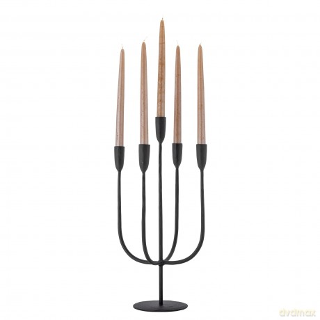 Bloomingville - Izma Candle Holder, Black, Metal (82066242)