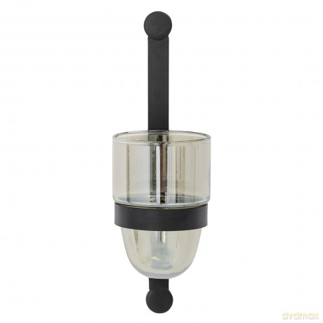 Bloomingville - Jasmina Wall Votive - Black Glass (82057744)