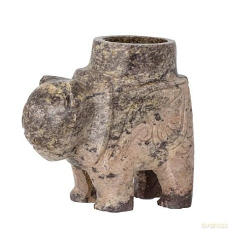 Bloomingville - Novia Votive - Brown Soapstone (82059539)