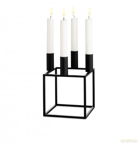 by Lassen - Kubus 4 Black 14 cm