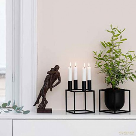 by Lassen - Kubus 4 Black 14 cm
