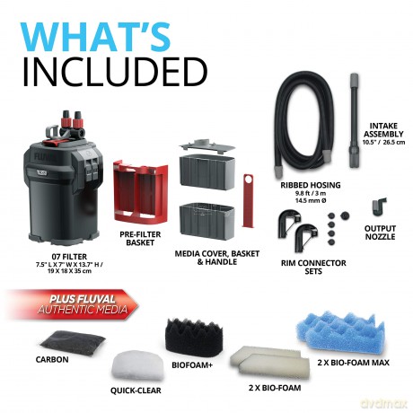 Fluval - Canister Filter 107 550l/H - (126.4107)