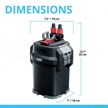 Fluval - Canister Filter 107 550l/H - (126.4107)
