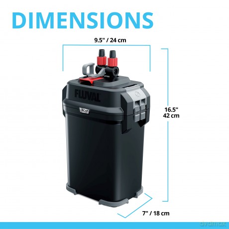 FLUVAL - Canister Filter 307 1150 L/H - (126.4307)