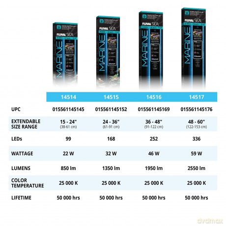 FLUVAL - Sea Marine 3.0 Led 59W 122-153Cm - (120.8356)