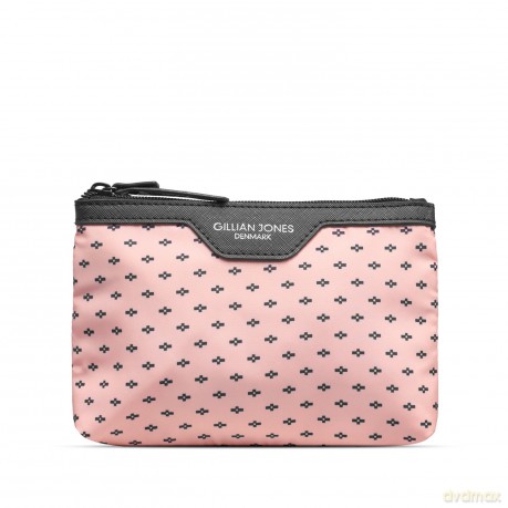 Gillian Jones - Makeup purse - Rose w/ black print