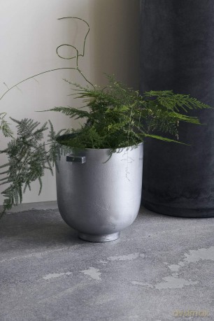 House Doctor - Foem Flowerpot - Raw aluminium