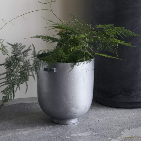 House Doctor - Foem Flowerpot - Raw aluminium