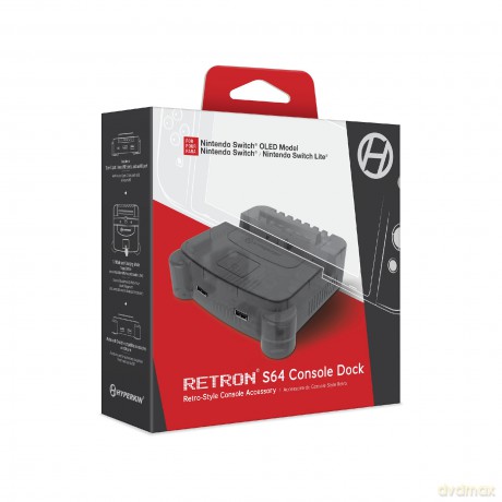 Hyperkin Retron S64 Console Dock- Switch (Smoke Gray)