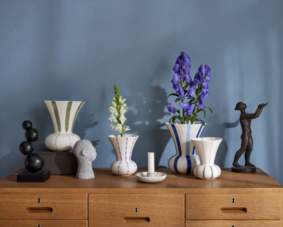 K¤hler - Signature Vase 20 cm Blue (690485)