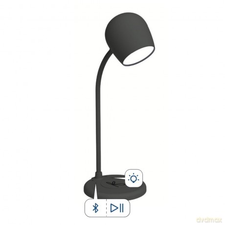 Kreafunk - Ellie - Lamp with wireless charger - Black (KFEW02)