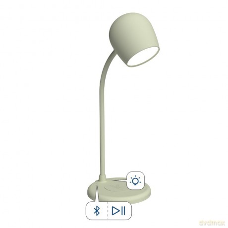 Kreafunk - Ellie - Lamp with wireless charger - Dusty Olive (KFEW08)