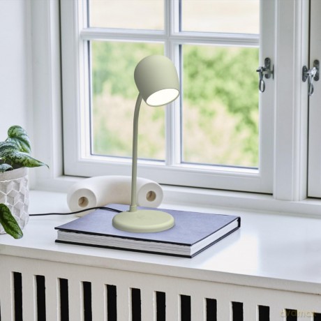 Kreafunk - Ellie - Lamp with wireless charger - Dusty Olive (KFEW08)