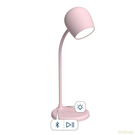 Kreafunk - Ellie - Lamp with wireless charger - Dusty rose (KFYEW3)