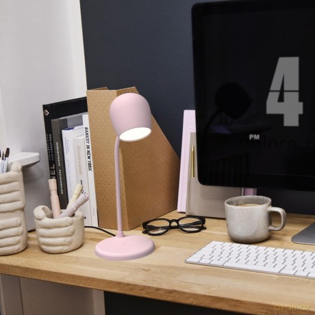 Kreafunk - Ellie - Lamp with wireless charger - Dusty rose (KFYEW3)