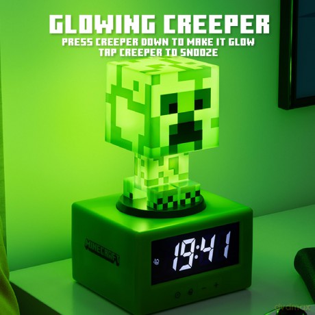 Minecraft - Creeper Icon Alarm Clock [FIGURKA]