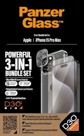 PanzerGlass - 3-i-1 Package iPhone 15 Pro Max
