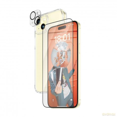 PanzerGlass - Apple Iphone 15 Plus 6,7 Ultra Wide Fit Bundle + Picture Perfect + Hardcase with D30