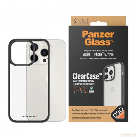 PanzerGlass - ClearCase med D3O for iPhone 15 Pro