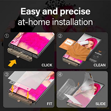 PanzerGlass - MATRIX Screen Protector Samsung Galaxy S23 Ultra - Ultra-Wide Fit m. AlignerKitp