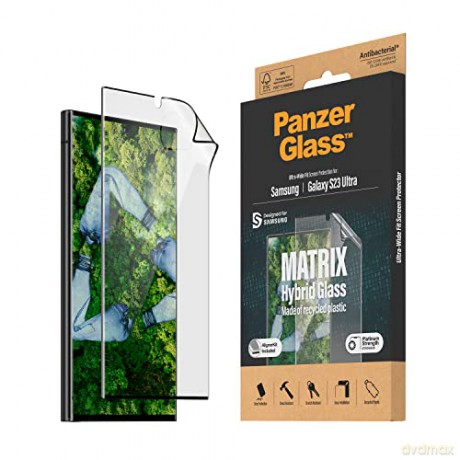 PanzerGlass - MATRIX Screen Protector Samsung Galaxy S23 Ultra - Ultra-Wide Fit m. AlignerKitp