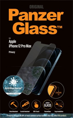 PanzerGlass - Privacy Screen Protector Apple iPhone 12 Pro Max - Standard Fit