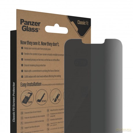 PanzerGlass - Privacy Screen Protector Apple iPhone 14 - 13 - 13 Pro - Classic Fit