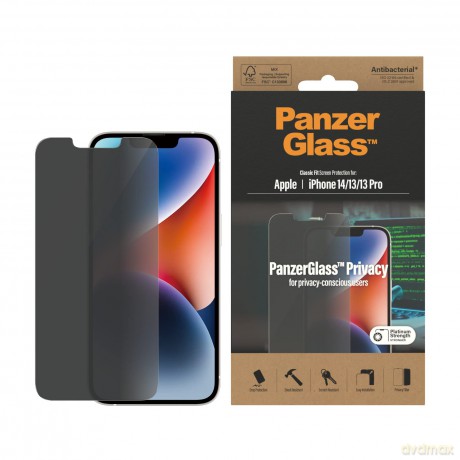 PanzerGlass - Privacy Screen Protector Apple iPhone 14 - 13 - 13 Pro - Classic Fit