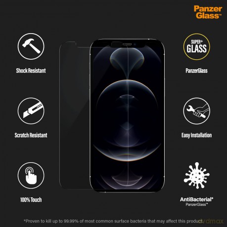 PanzerGlass - Screen Protector Apple iPhone 12 - 12 Pro - Standard Fit