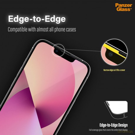 PanzerGlass - Screen Protector Apple iPhone 13 Mini - Edge-to-Edge