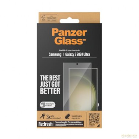 PanzerGlass - Screen Protector Galaxy S24 Ultra Ultra-Wide Fit wA
