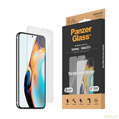 PanzerGlass - Screen Protector Samsung Galaxy S23+ - Ultra-Wide Fit m. EasyAligner