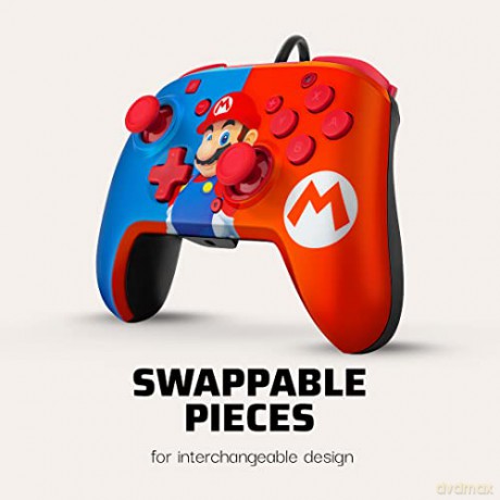 PDP Nintendo Switch Faceoff Deluxe Controller + Audio - Mario