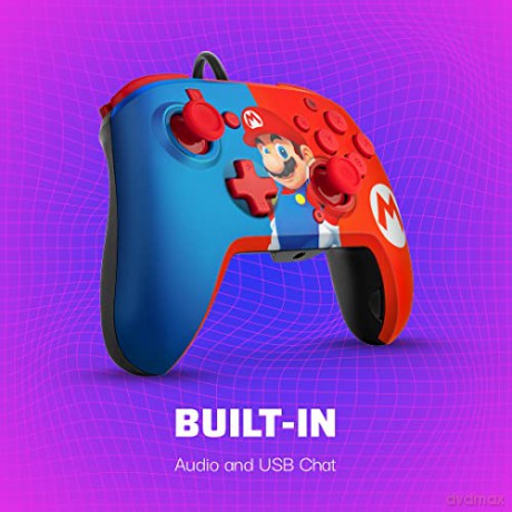 PDP Nintendo Switch Faceoff Deluxe Controller + Audio - Mario