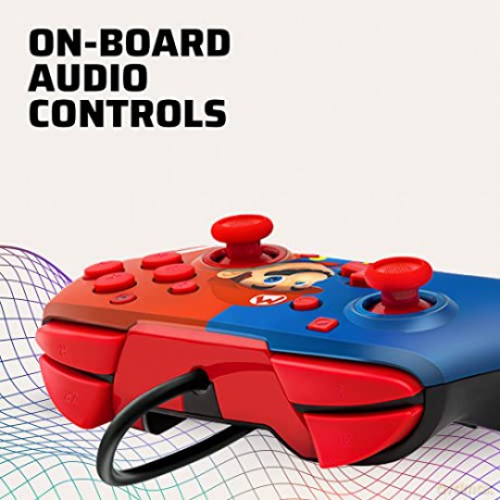 PDP Nintendo Switch Faceoff Deluxe Controller + Audio - Mario