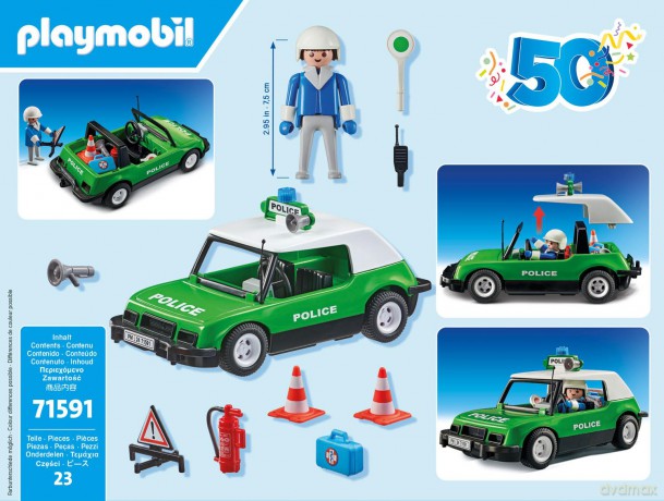 Playmobil 71591 Klasyczny Samochód Policyjny (71591) [FIGURKA]