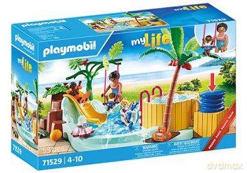 Playmobil - Children's pool with whirlpool (71529) [FIGURKA]