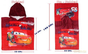 Poncho Towel - 50 x 100 cm - Cars (110068)