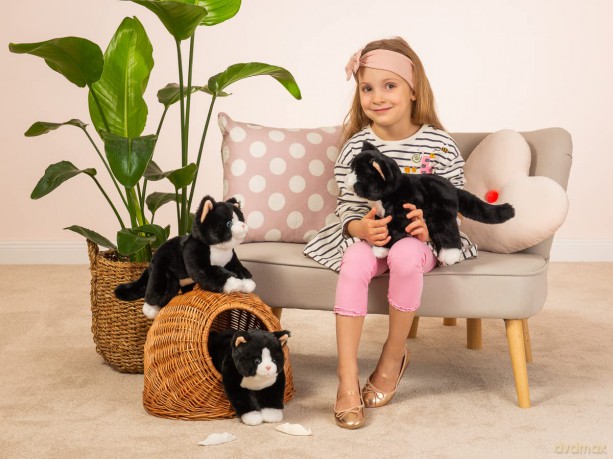Teddy Hermann - Cat black 30 cm - (TH918356)