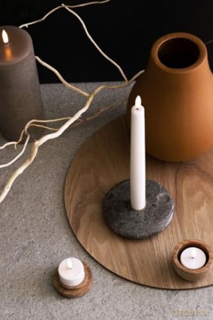 Uyuni - Chamber taper Candle holder - Black (UL-30321)