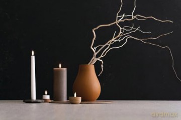 Uyuni - Chamber taper Candle holder - Black (UL-30321)