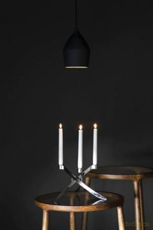 Uyuni - Lightarch taper Candle holder 1'arm - Rose gold (UL-30314)