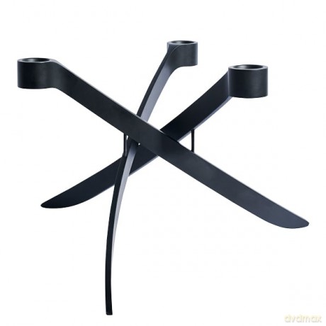 Uyuni - Lightarch taper Candle holder 3'arm - Matte black (UL-30262)