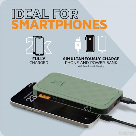 Xtorm - Power Bank USB-C PD 20W 10,000mAh/2xUSB-C Green