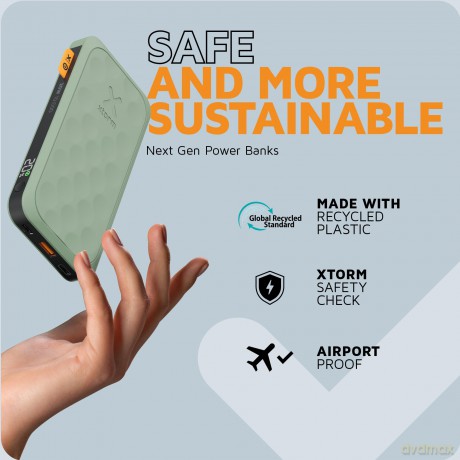 Xtorm - Power Bank USB-C PD 20W 10,000mAh/2xUSB-C Green