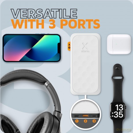 Xtorm - Power Bank USB-C PD 20W 10,000mAh/2xUSB-C White