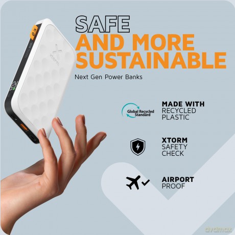 Xtorm - Power Bank USB-C PD 20W 10,000mAh/2xUSB-C White
