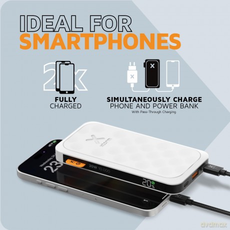 Xtorm - Power Bank USB-C PD 20W 10,000mAh/2xUSB-C White